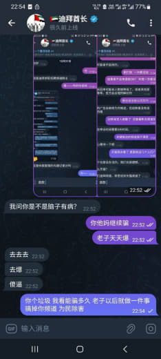 后续来了，继续曝光这个迪拜骗子频道。只能看到最近10月31日广告，收钱...